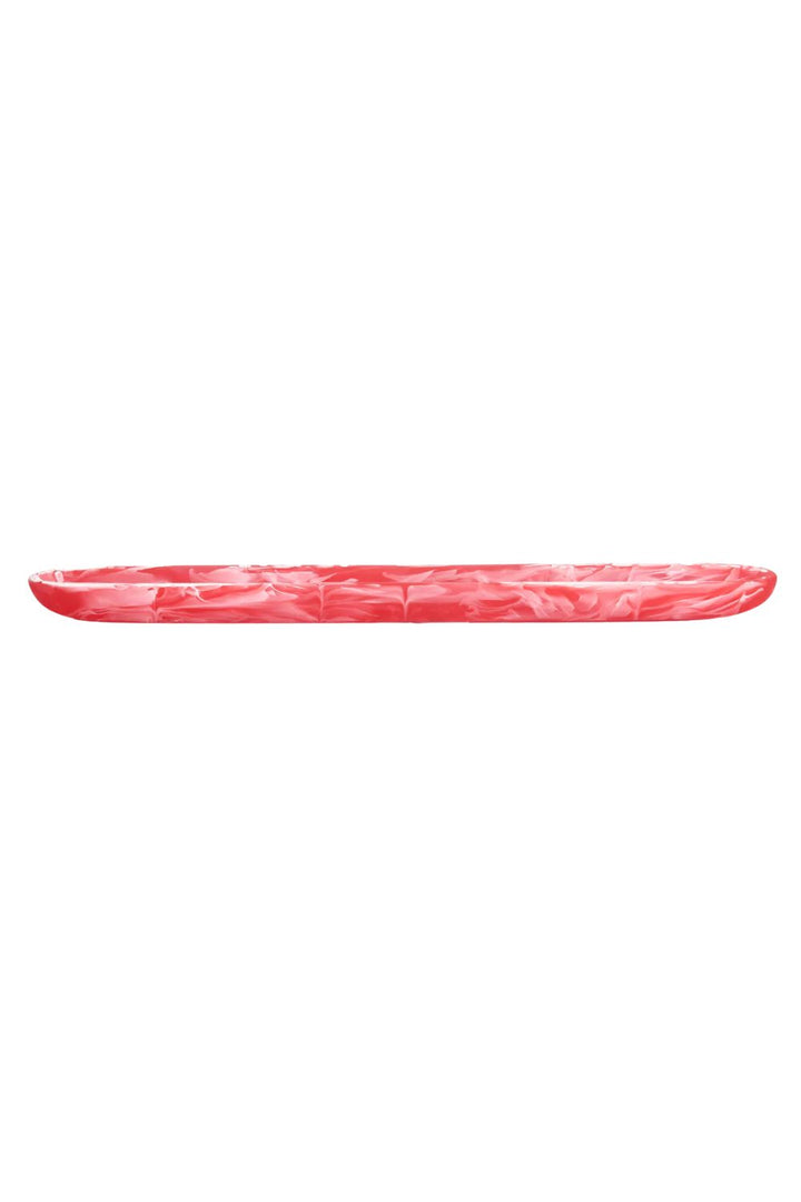 Classical Olive Tray-Coral Swirl