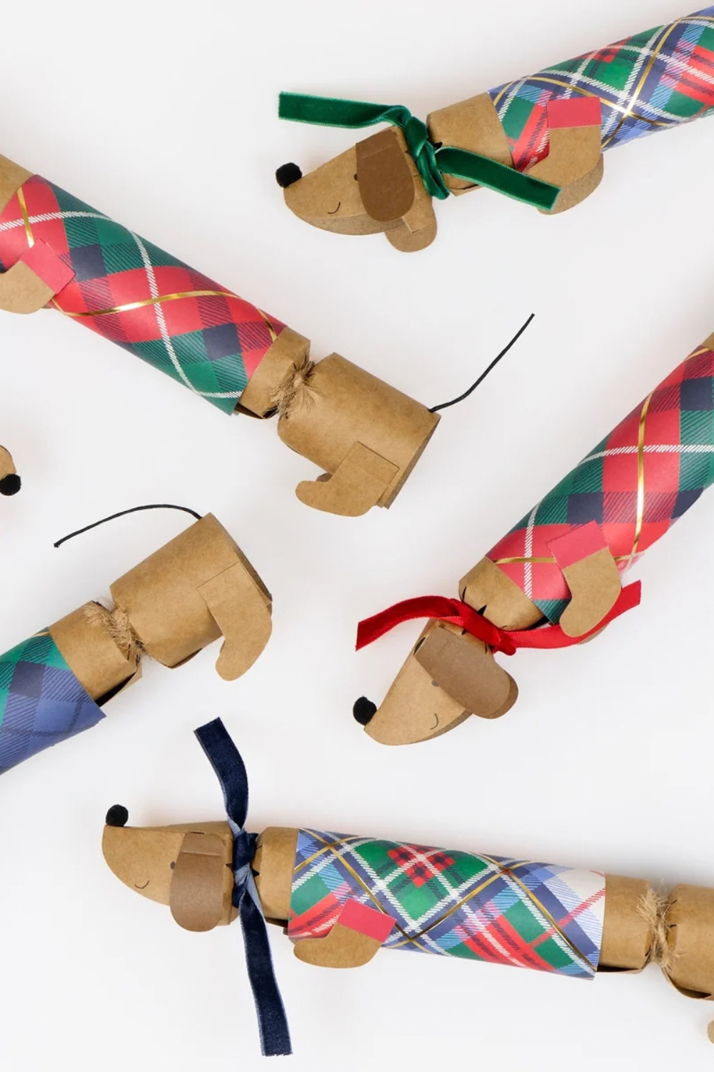 Plaid Sausage Dog Crackers