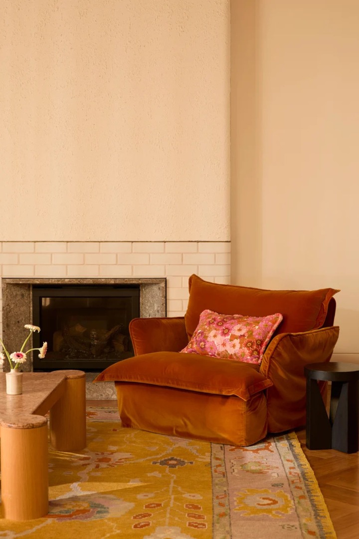 Primrose Pink Linen Cushion