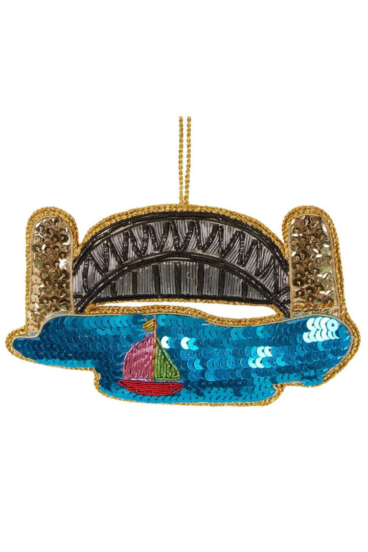 Harbour Bridge Sequin Hanging Decoration