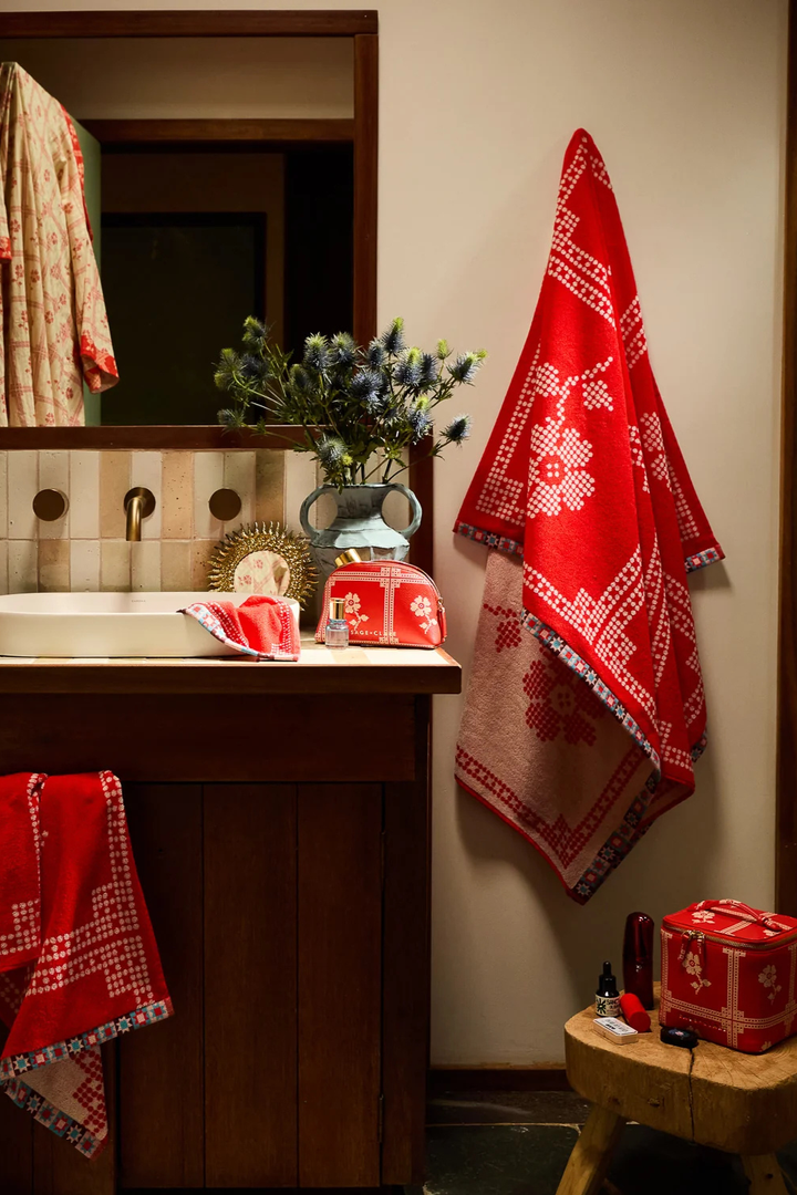 Bonny Bath Sheet - Poppy