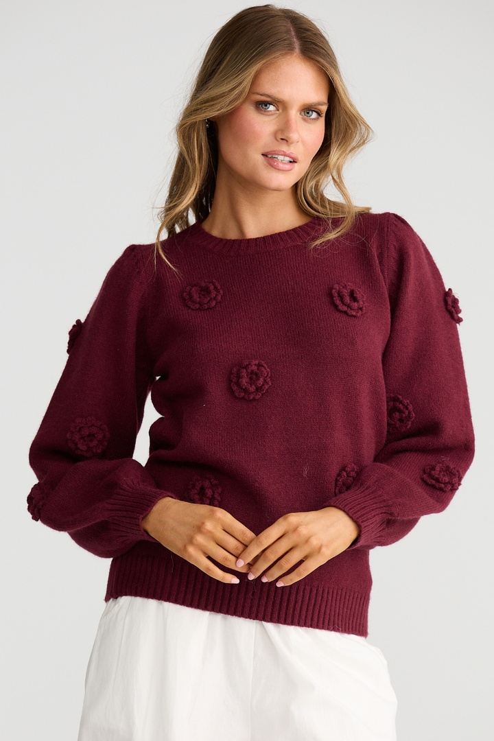 PETALS KNIT - BERRY