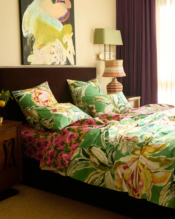 Somerset Green Organic Cotton Quilt Cover