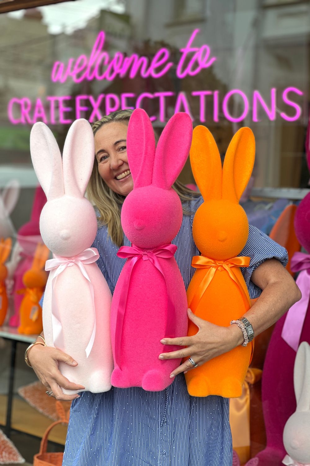 POPPY MEDIUM FUCHSIA  BUNNY 69CM