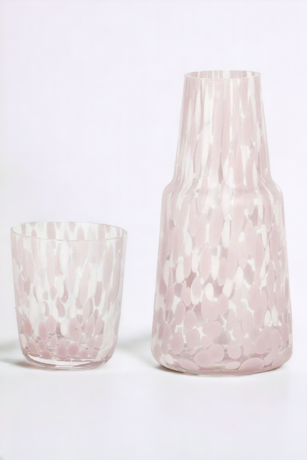 Freckle Carafe / glass set  - Pink