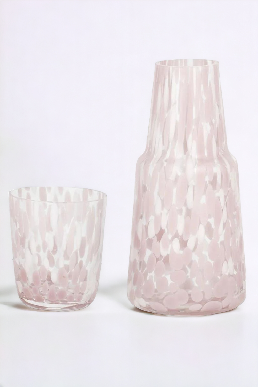 Freckle carafe / glass set  - pink