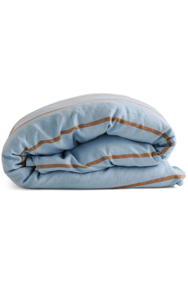 Como Stripe Linen Quilt Cover
