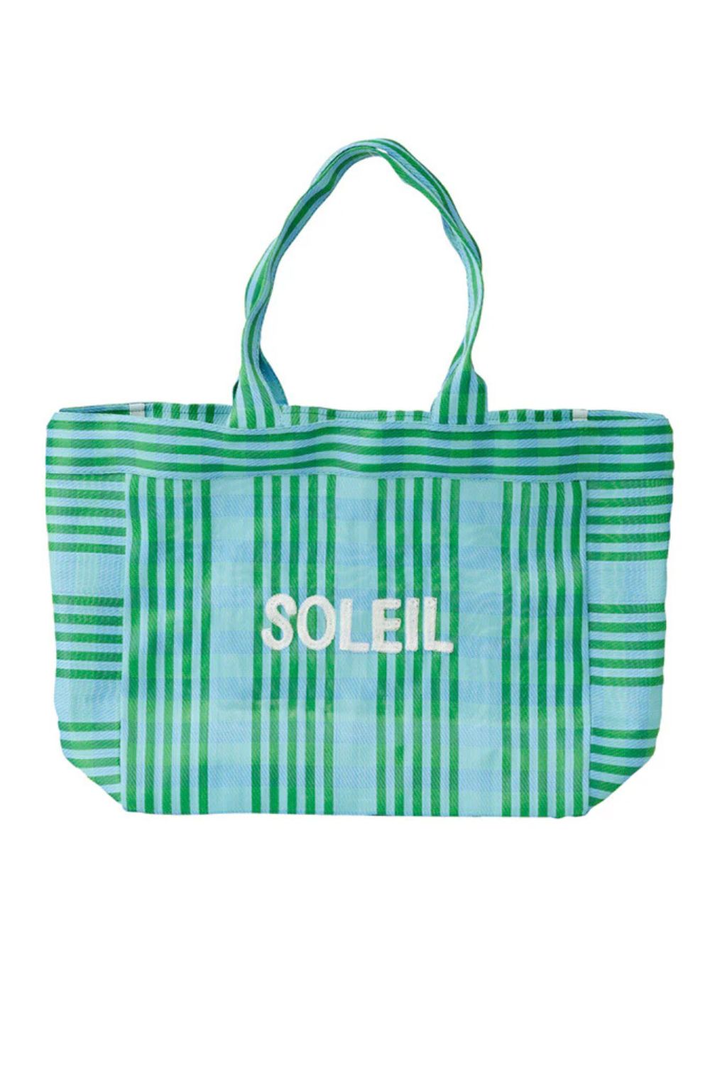 SOLEIL LARGE TOTE BAG GREEN/BLUE – Crate Expectations