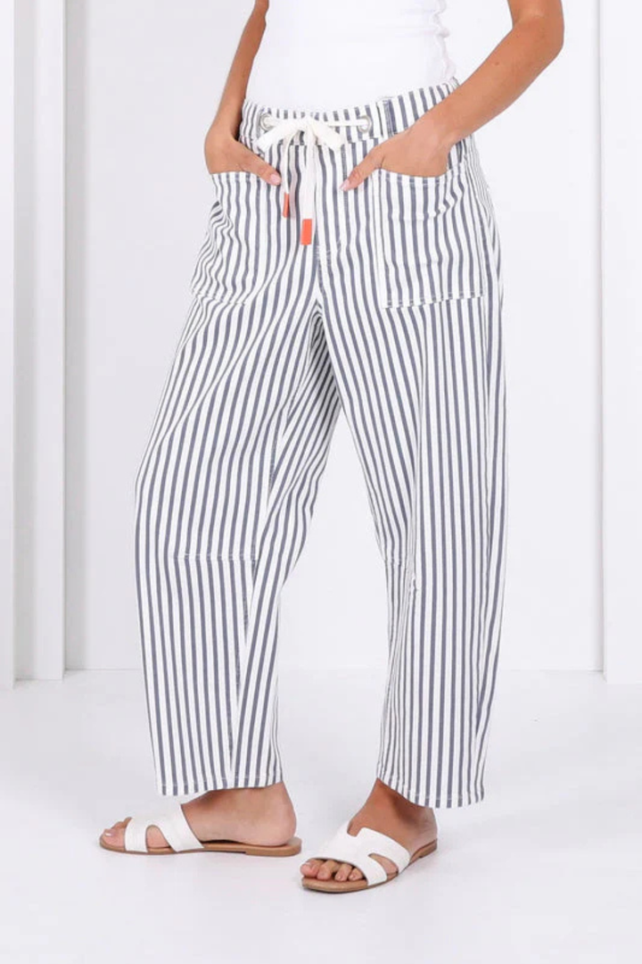 Carter Barrel Jeans - Blue Stripe