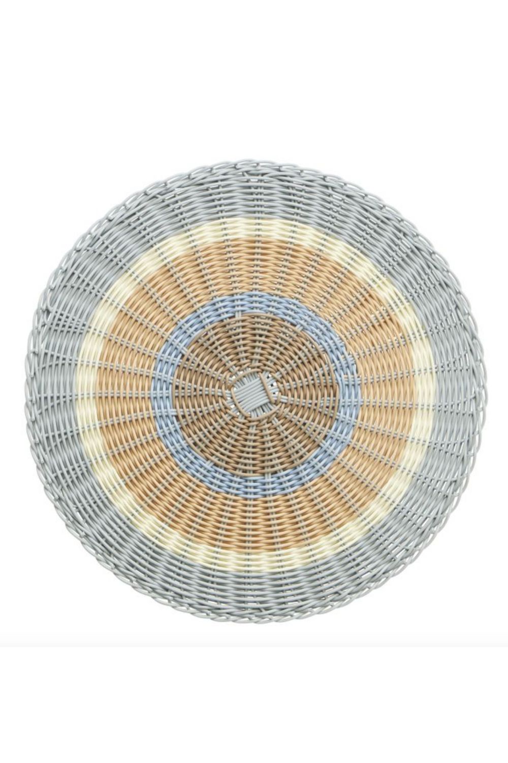 Woven Placematts Nat/Blue - Crate Expectations