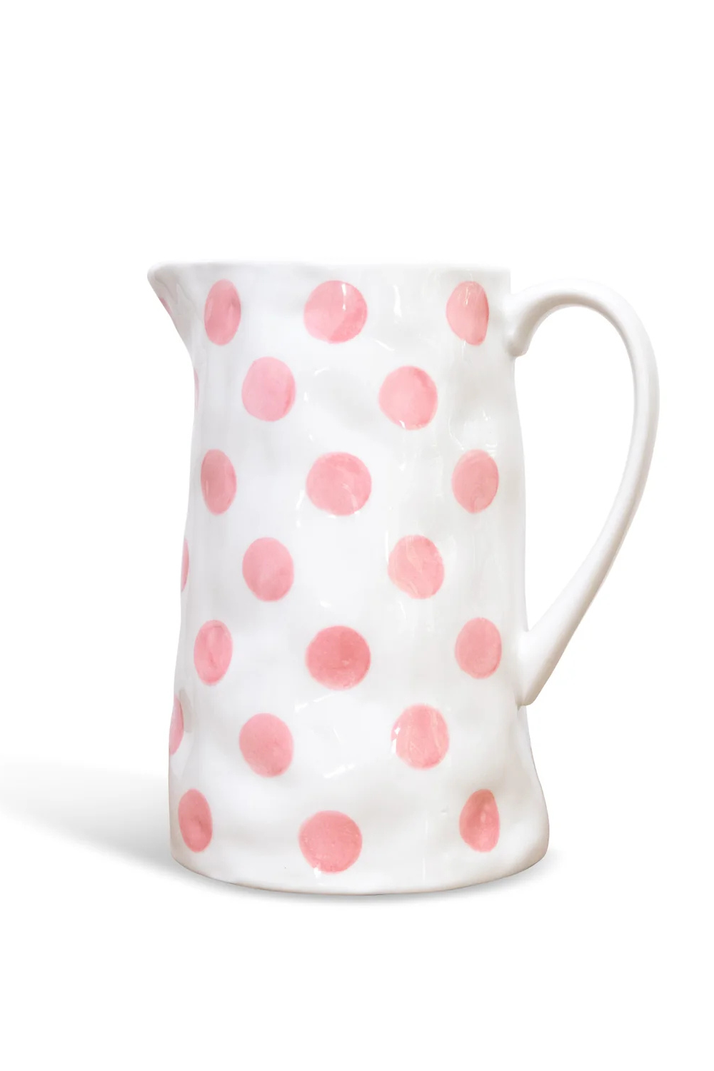 Ceramic Medium Jug Pink Spots