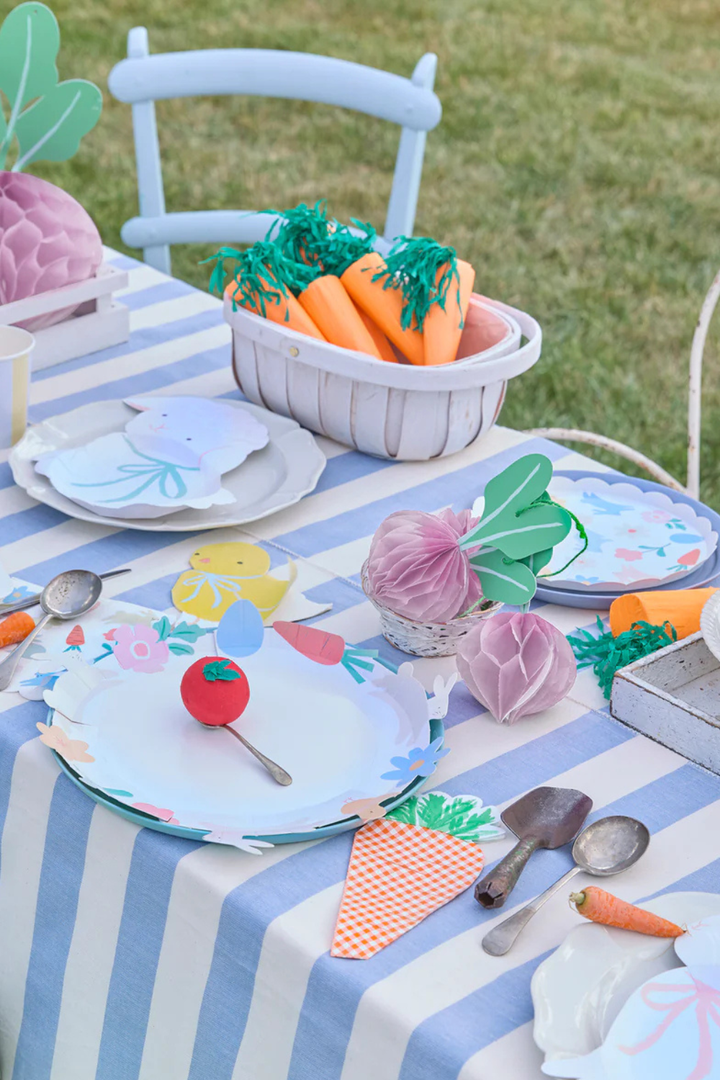 Gingham Carrot Napkins 16 Pack