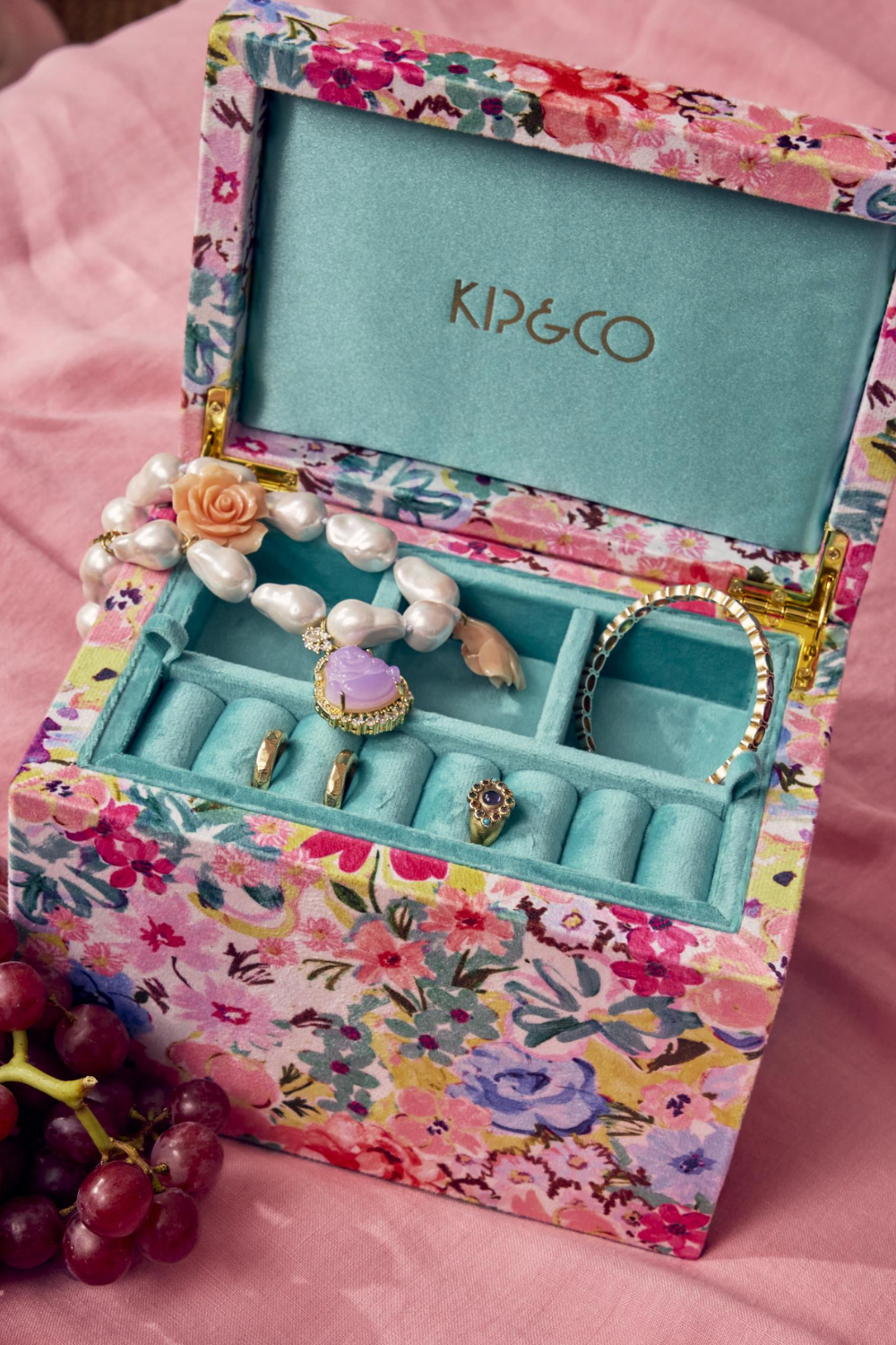 Alfresco Velvet Jewellery Box Large Large