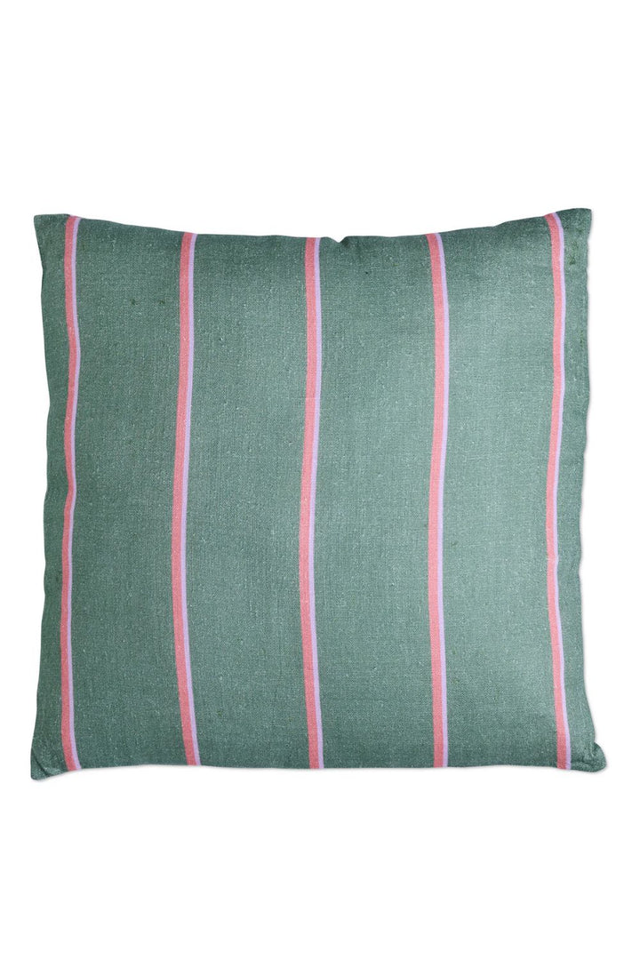 Wakame Crush Stripe Upholstery Square Lounge Cushion