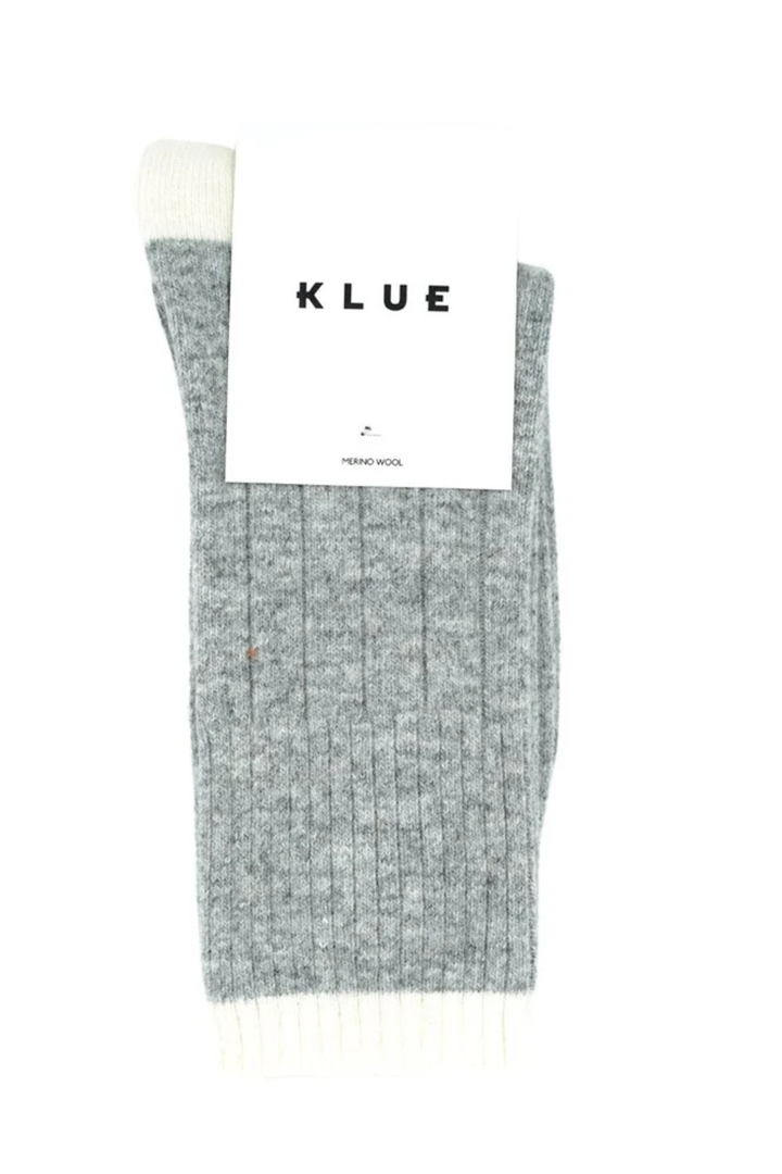 KLUE Merino Wool socks with Bands -  Sand & White