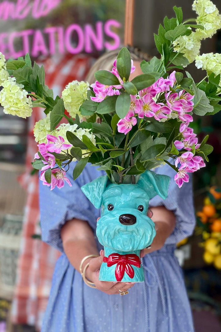 Dog Vase - Mojo (Schnauzer)