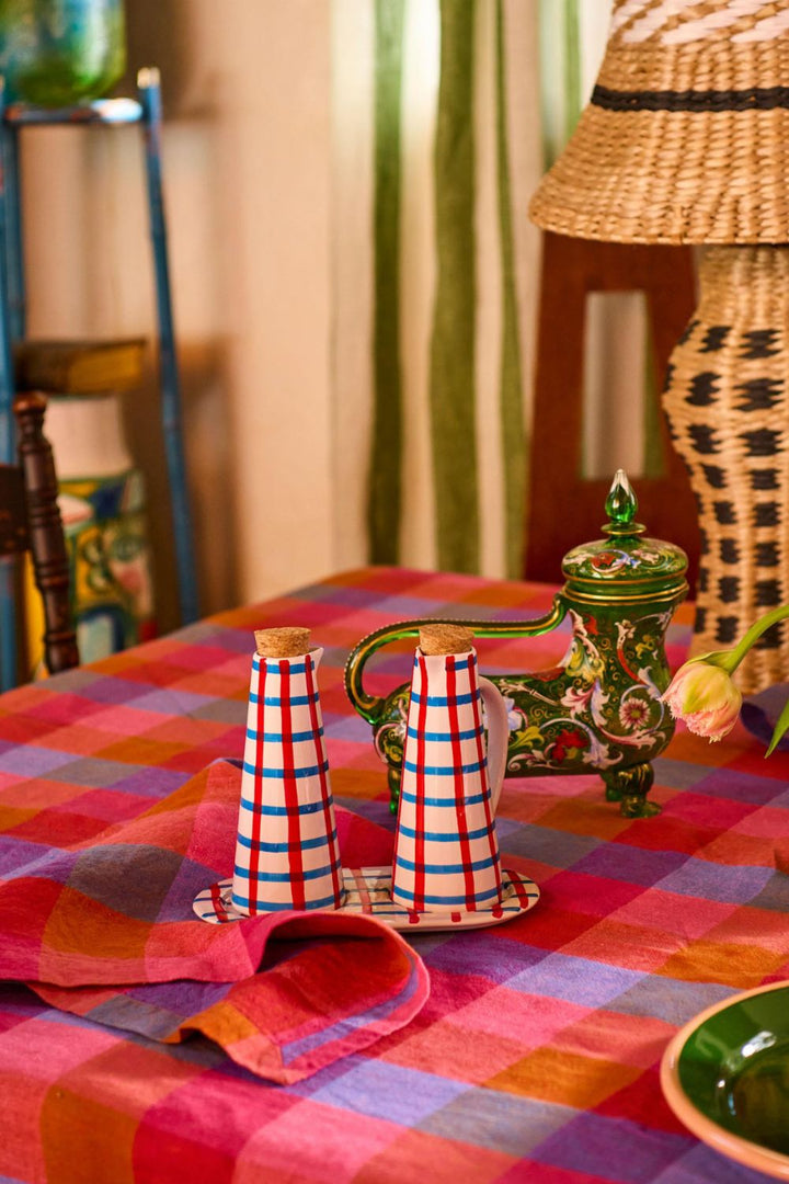 Bon Appetit Tartan Oil and Vinegar Set One Size