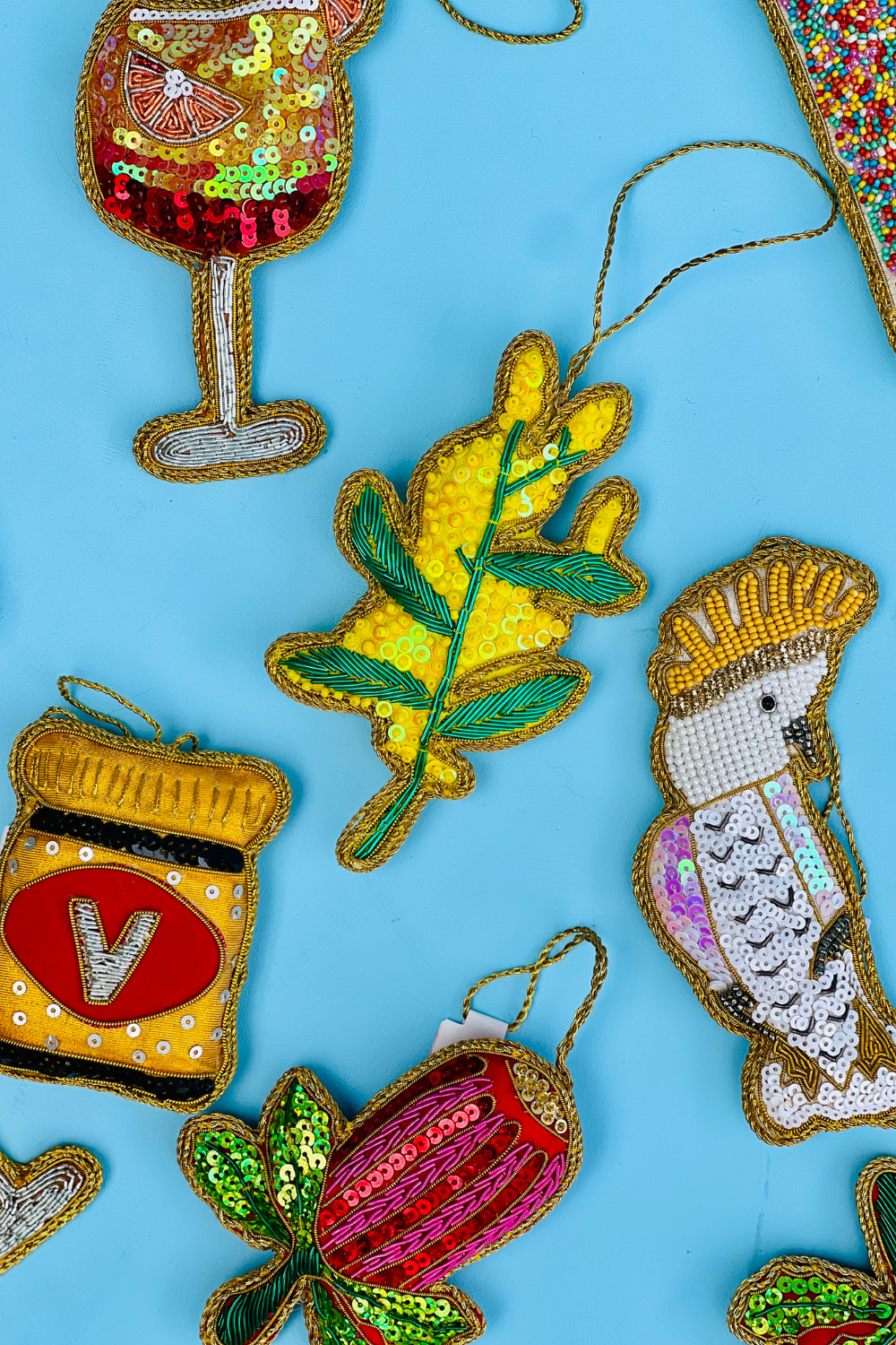 Golden Wattle Hanging Tree Decoration