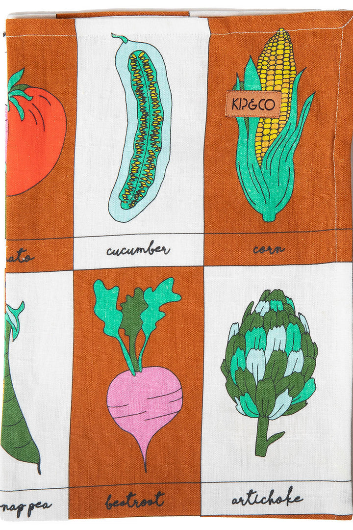 KIP & CO | Tea Towel - Vegie Box