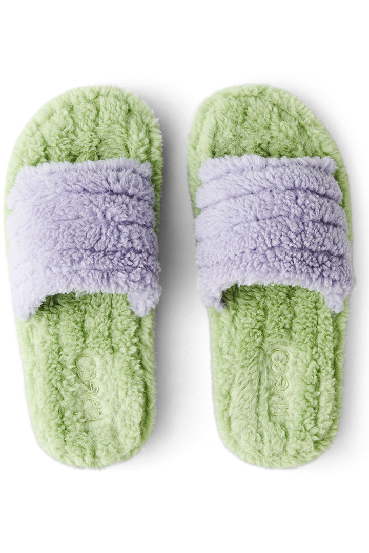 KIP & CO | Quilted Sherpa Slippers - MINT GELATO