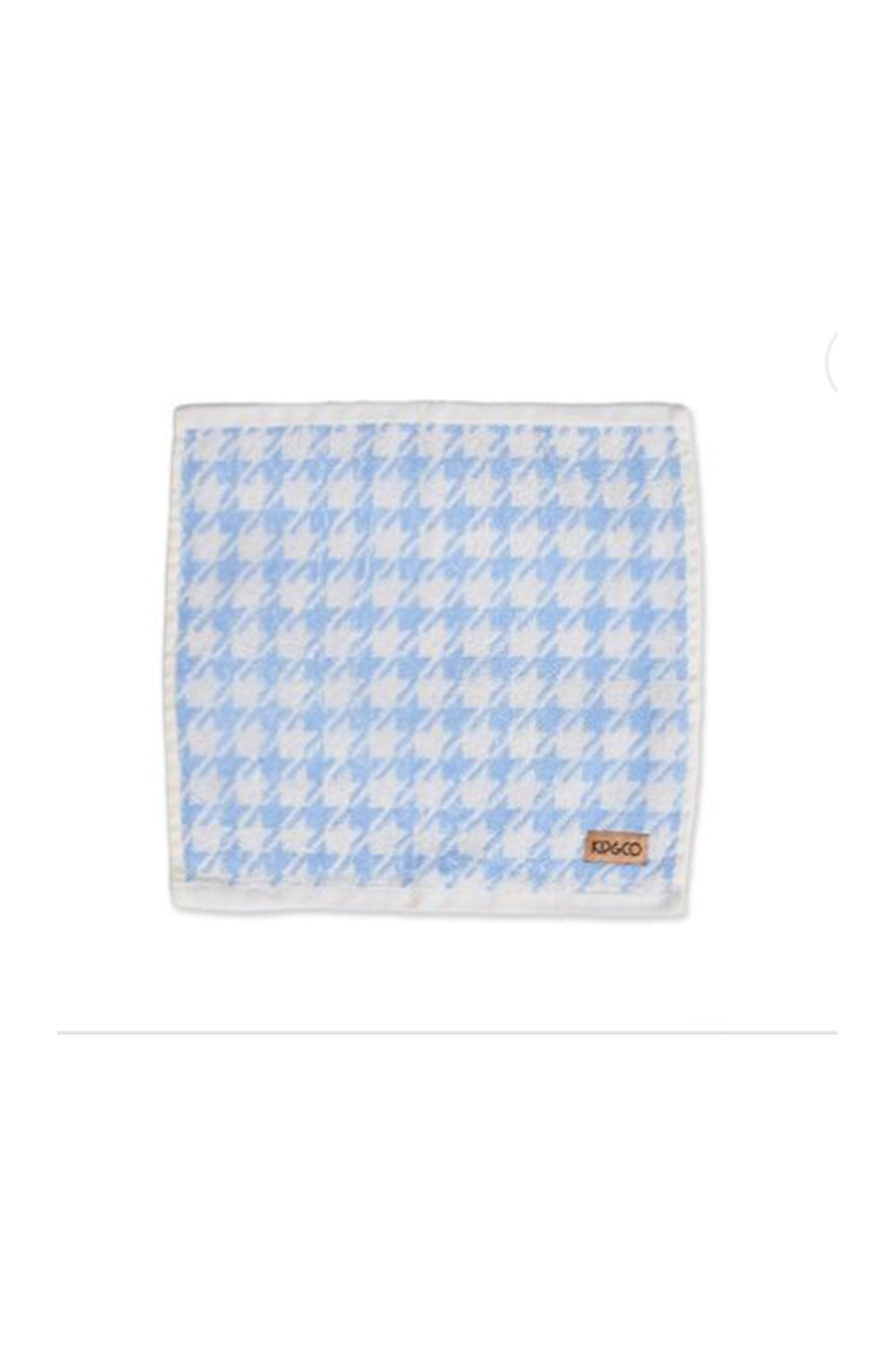 KIP & CO | Houndstooth Blue Terry Face Washer