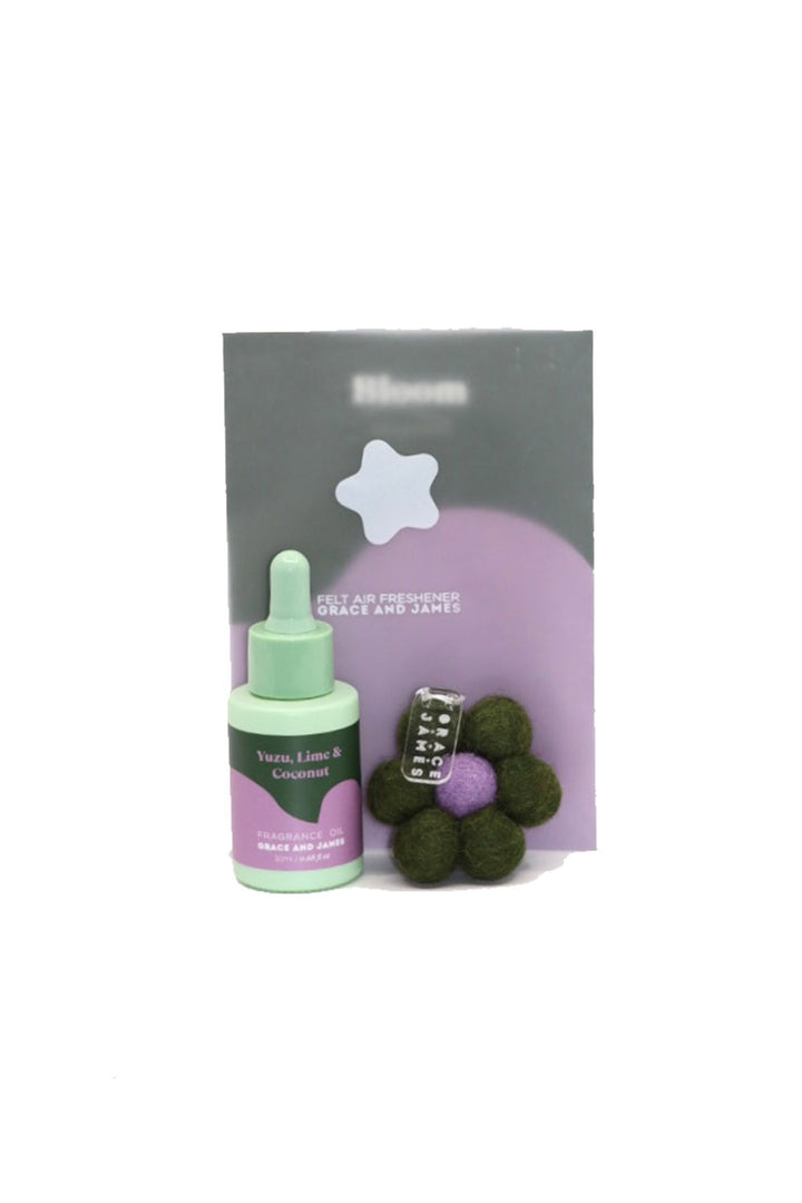 Bloom - Yuzu Lime & Coconut Felt Car Freshener