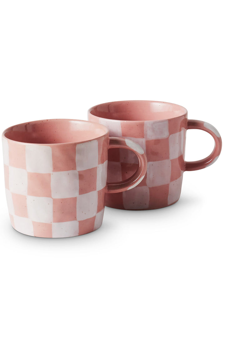 KIP & CO | Checkered Mug 2p Set One Size
