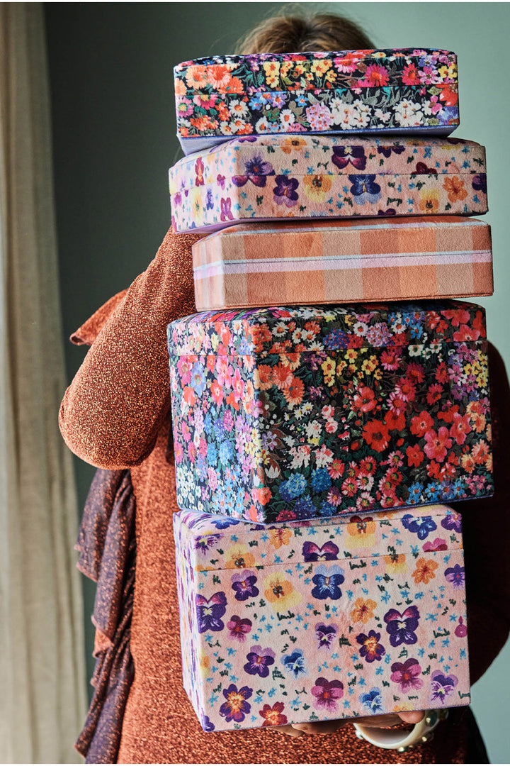 KIP & CO | Large Jewellery Box - Pansy Velvet