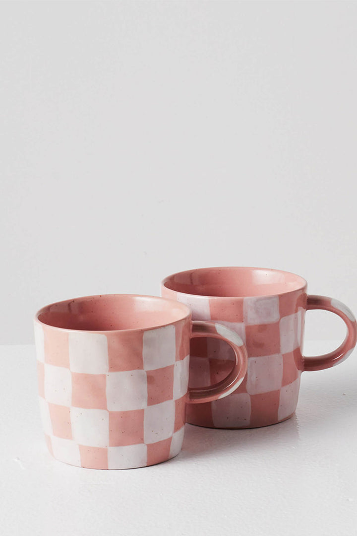 KIP & CO | Checkered Mug 2p Set One Size