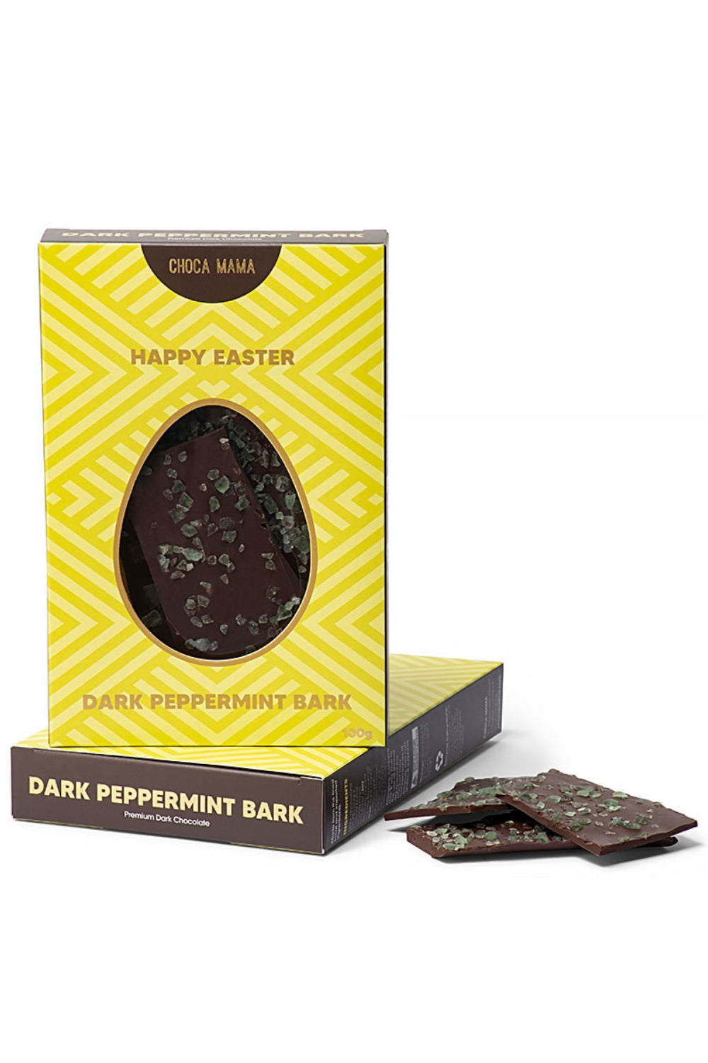 Easter Egg Window Dark Peppermint Bark Box 100g
