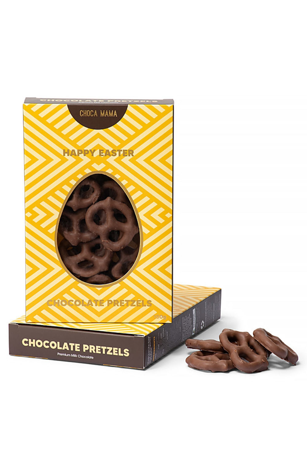 Easter Egg Window Chocolate Pretzel Box 100g