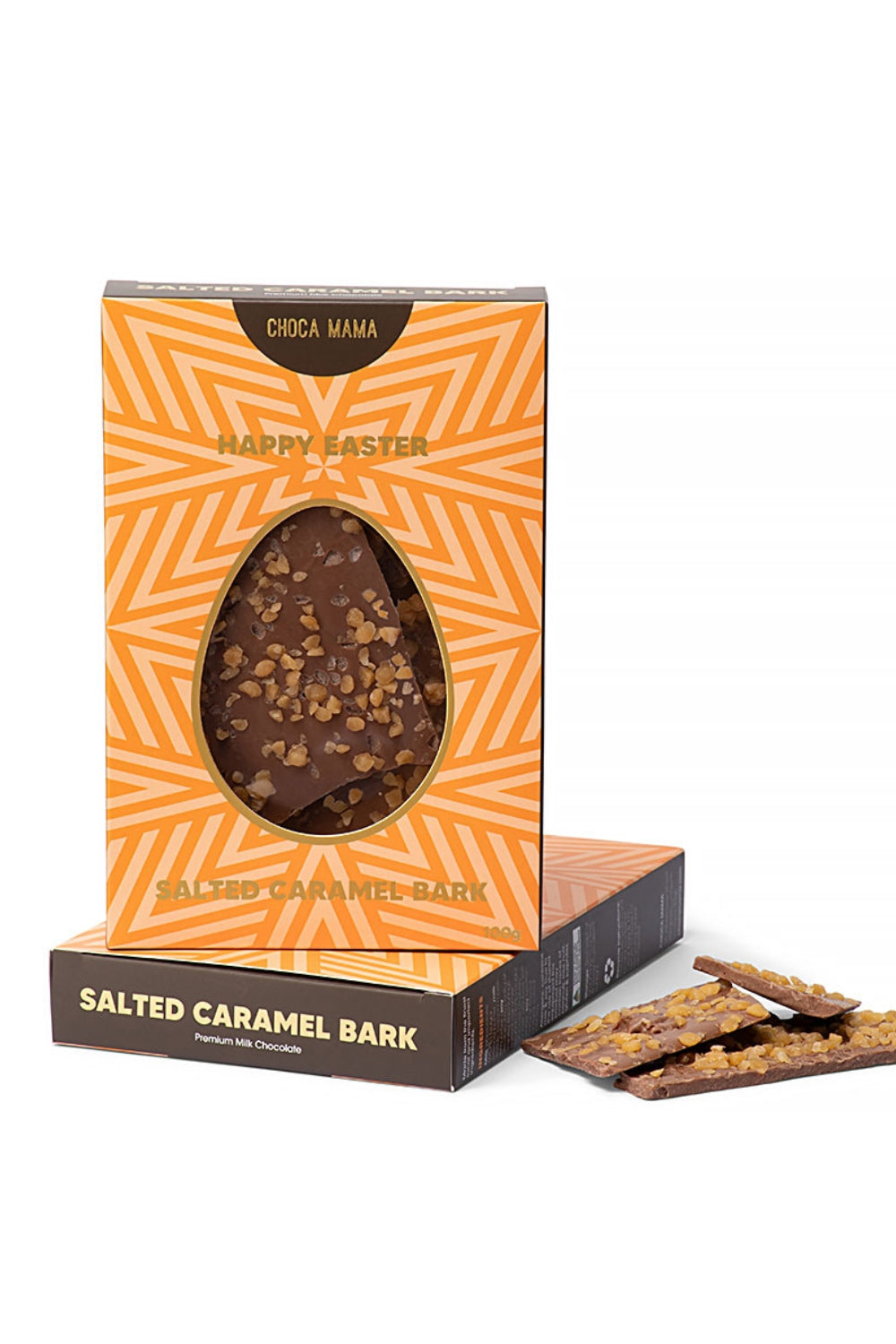 Easter Egg Window Salted Caramel Bark 100g