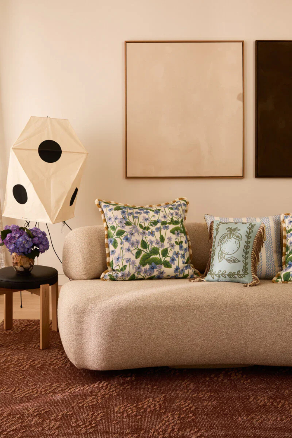 Lilas Blue 50cm Cushion