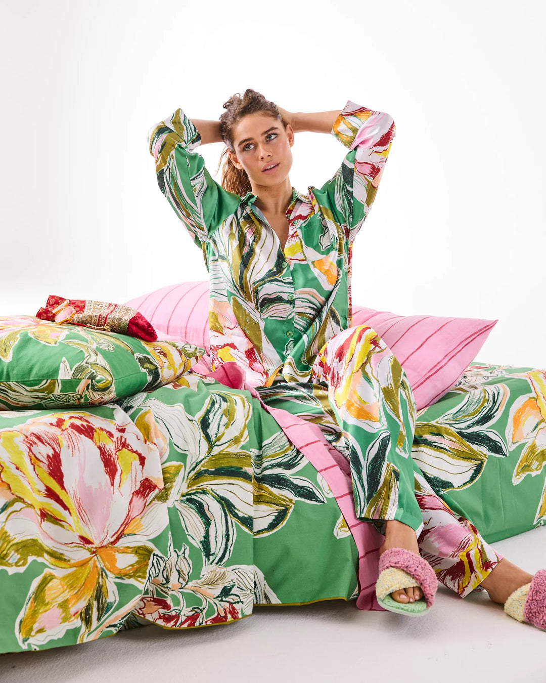 Somerset Green Organic Cotton Quilt Cover