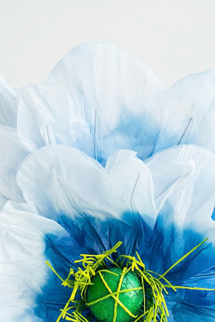 POPPY PAPER FLOWER - BLUES