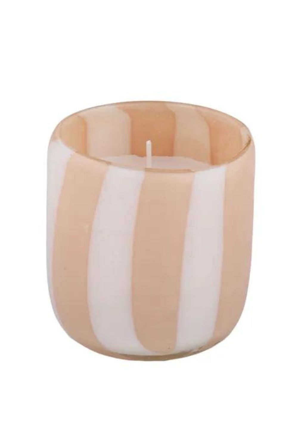 HAVEN GLASS CANDLE - White / Pink