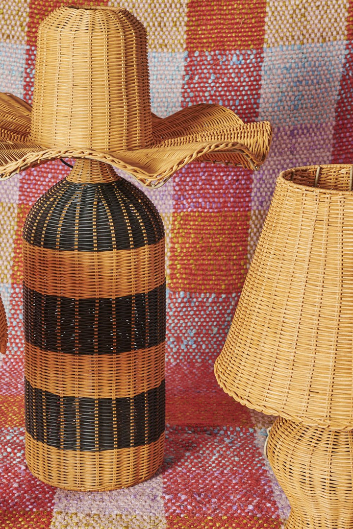 Kip & Co. Charlie's Stripes Rattan Lamp One Size