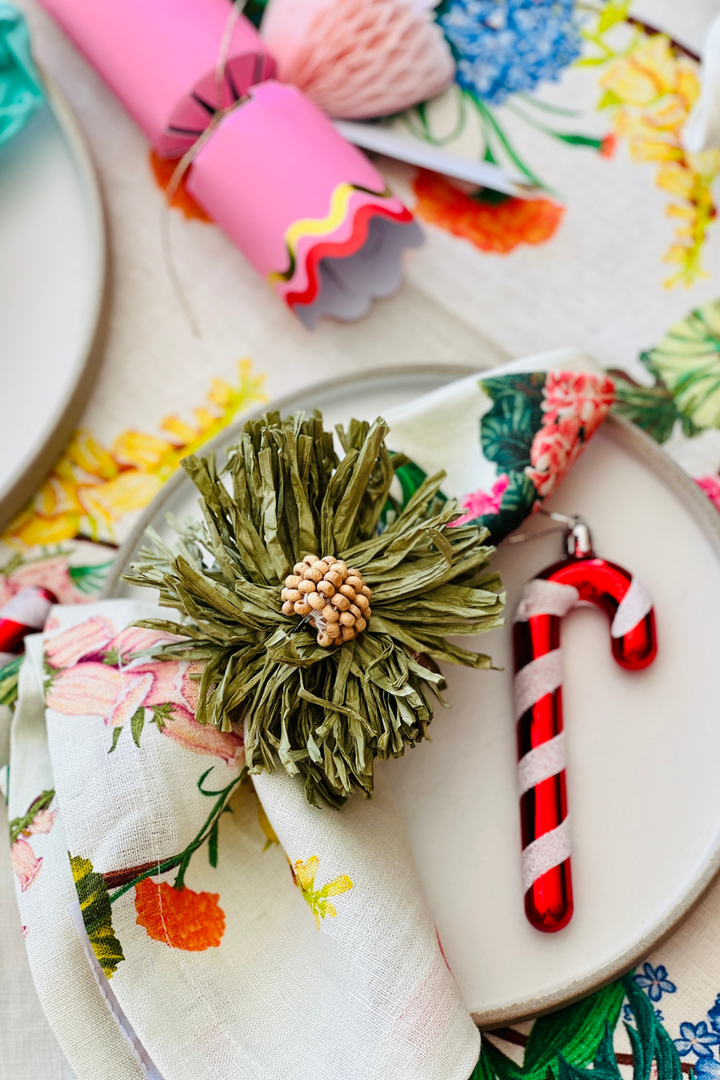 Raffia Napkin Rings - Set of 4