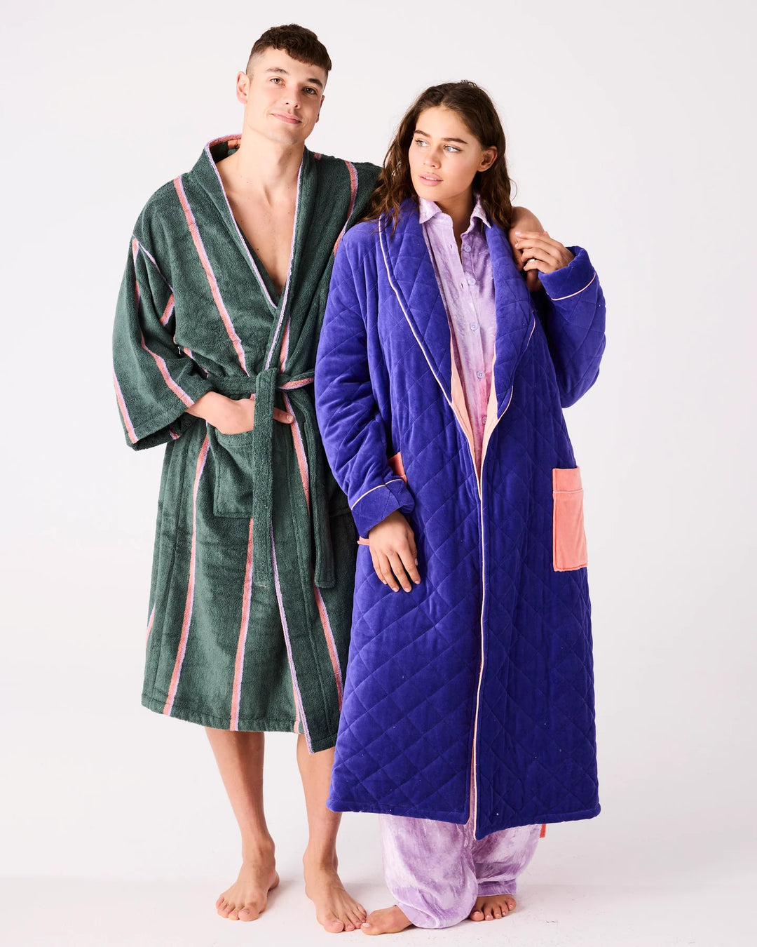 Mulberry Pie Quilted Velvet Robe