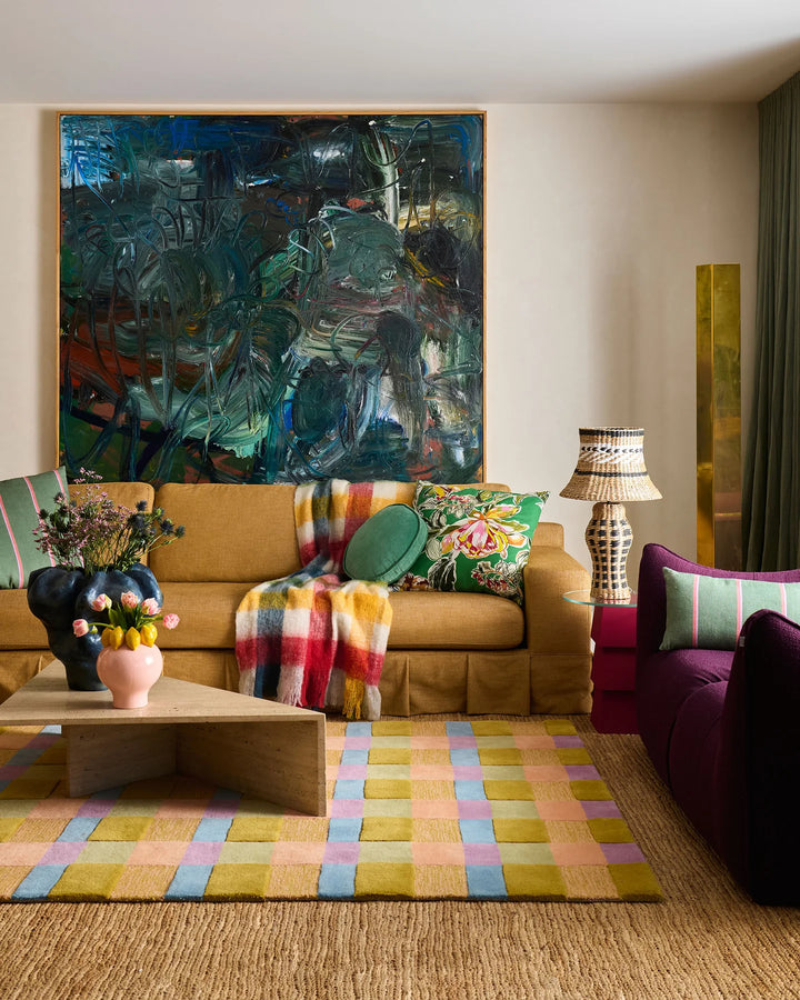 Somerset Green Embroidered Cushion