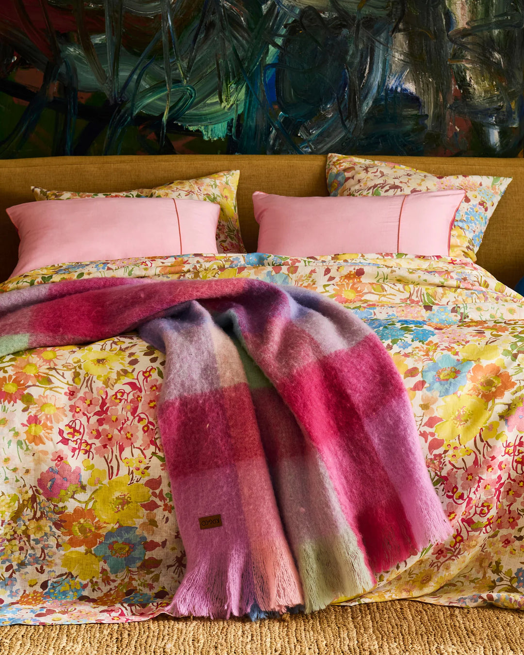 Candy Clouds Tartan Cosy Blanket