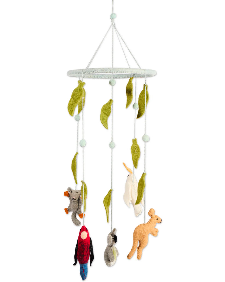 Australian Friends Felted Wool Mobile