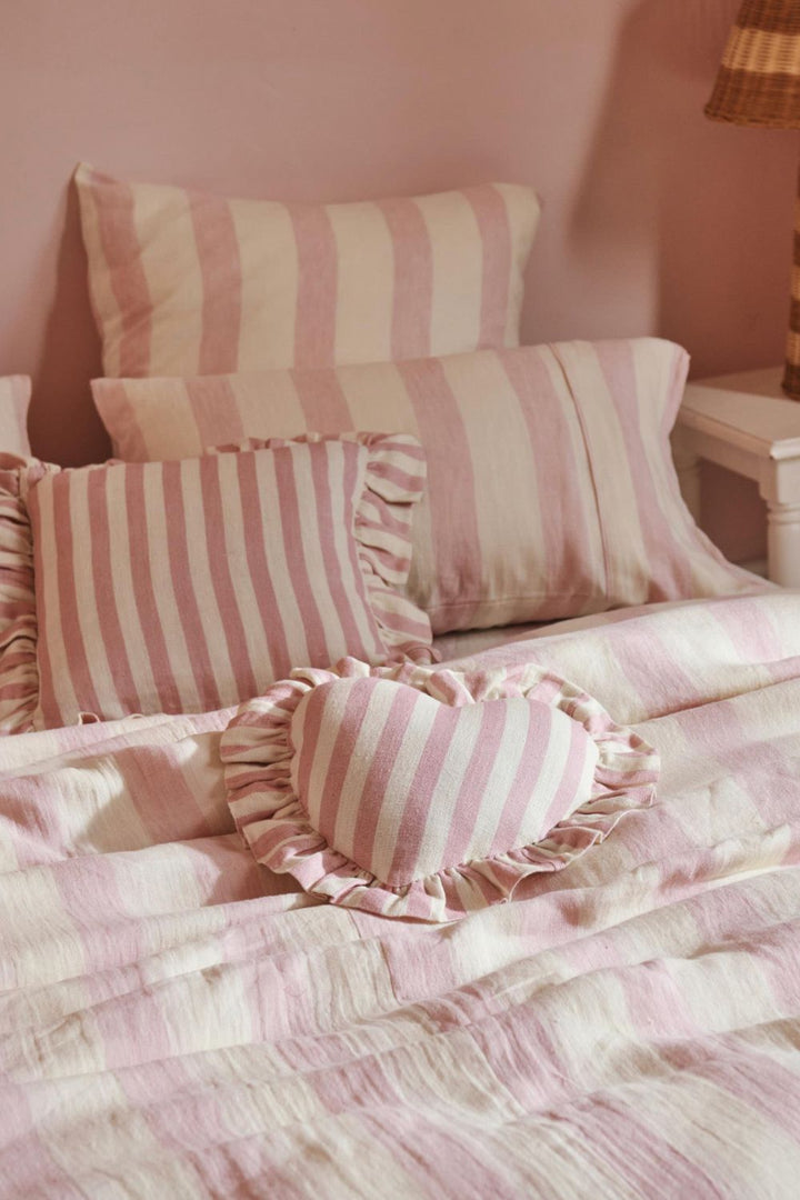 Candy Stripe Linen Quilt Cover
