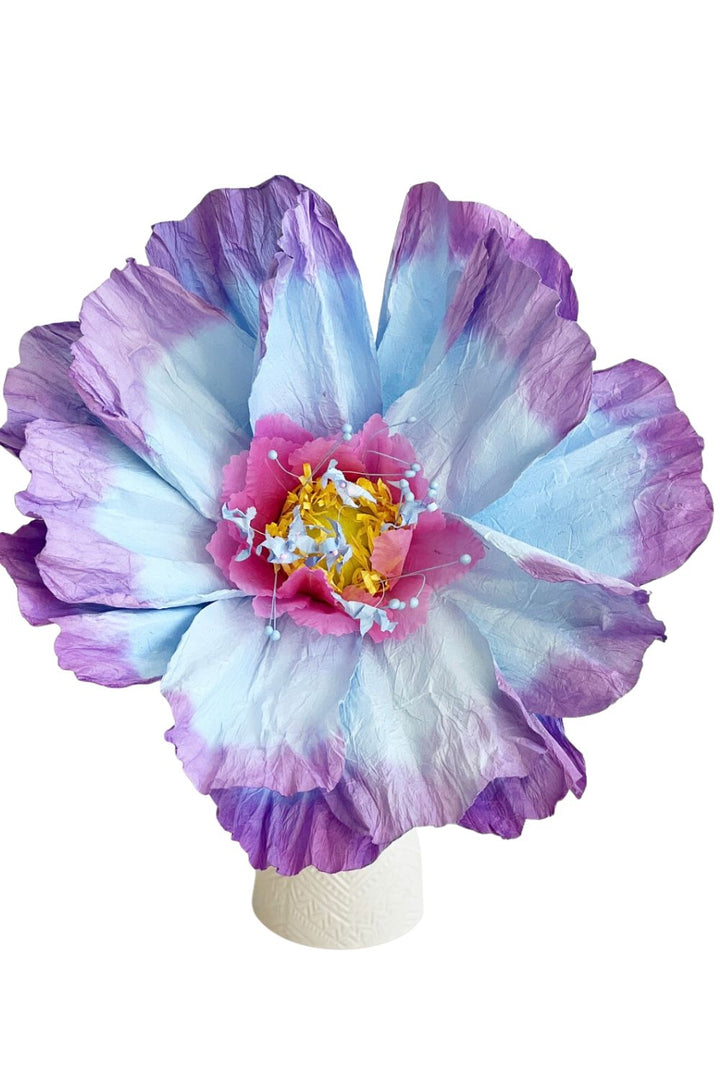 Dancing paper flower X-Large - light blue/lilac
