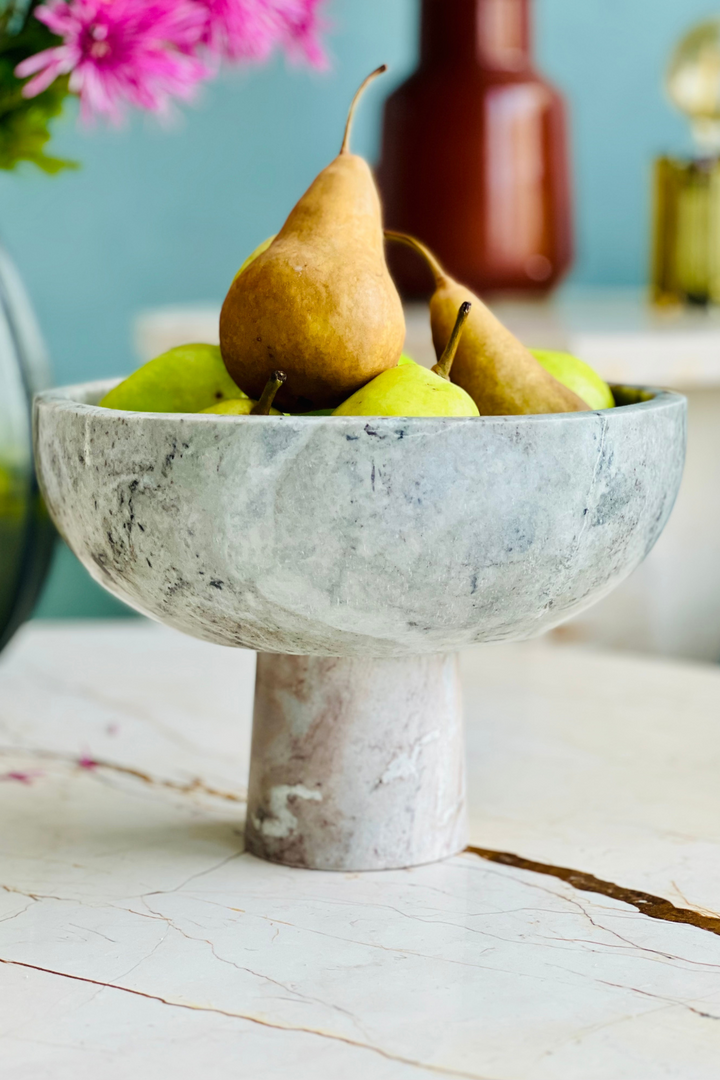 Marco Marble Footed Bowl
