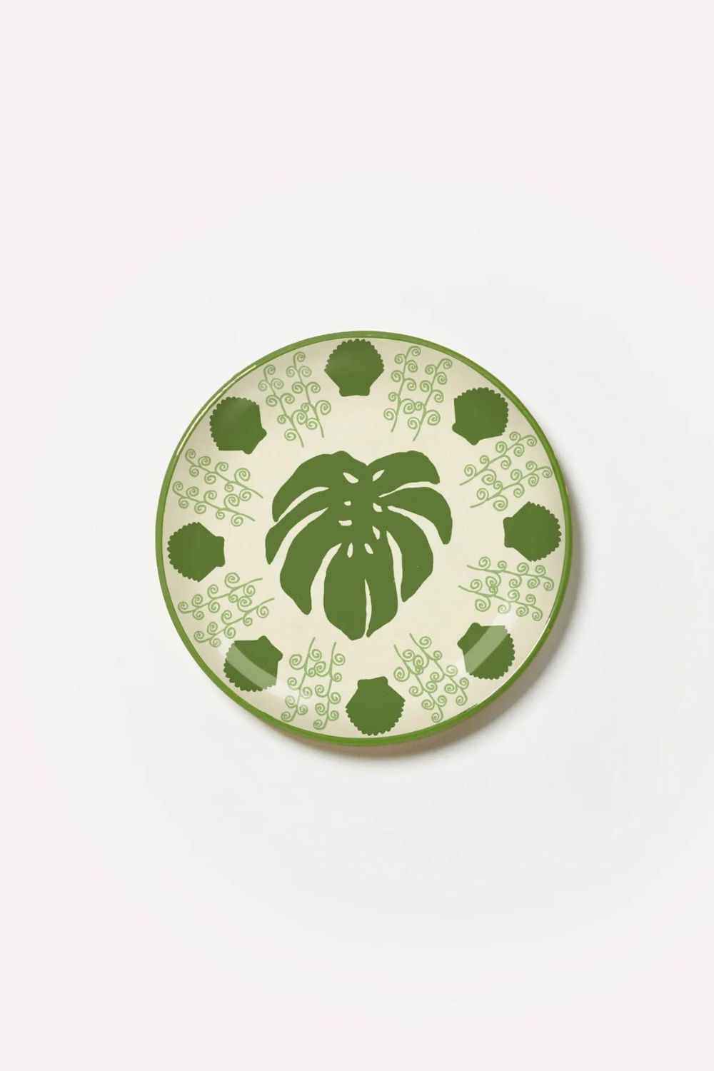 Bonnie and Neil Monstera Green Plate