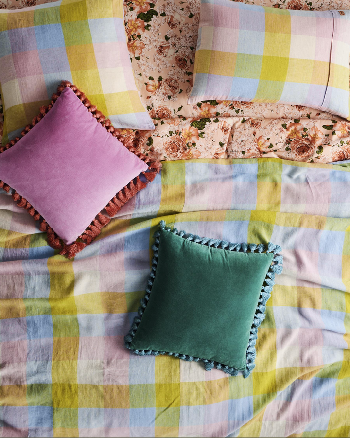 Latigo Bay Velvet Tassel Cushion One Size