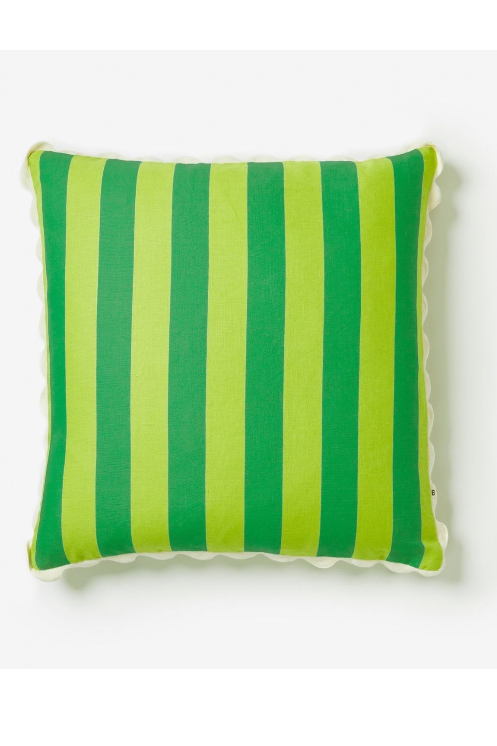 Bonnie & Neil Bold Stripe Citron Jade 60cm Cushion