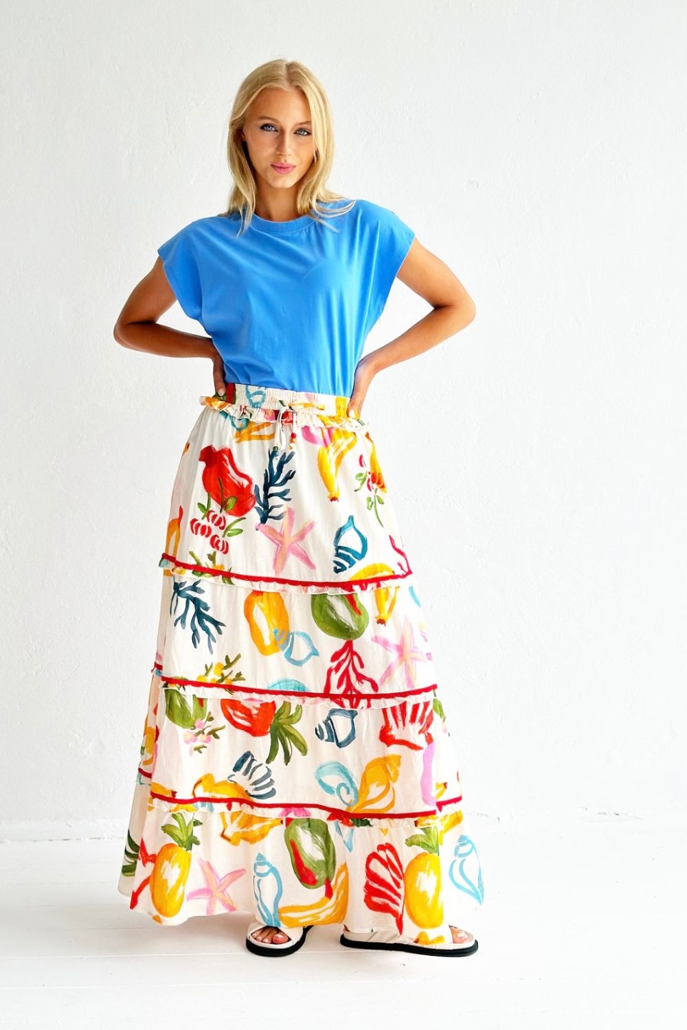 Lola Maxi Skirt - Tropicana