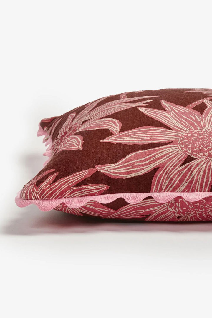 Fiore Burgundy Cushion